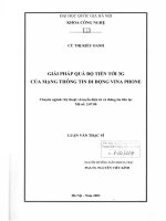 giải pháp quá độ tiến tới 3g của mạng viễn thông di động vinaphone
