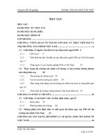 Phân tích tác động của nguốn vốn đầu tư trực tiếp nước ngoài (FDI) tới thị trường tài chính Việt Nam