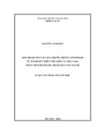 Bảo hộ quyền tác giả trước những xâm phạm từ internet trên thế giới và Việt Nam Phân tích dưới góc độ quyền con người