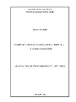 Nghiên cứu thiết kế và khảo sát hoạt động của cảm biến Gyroscopes