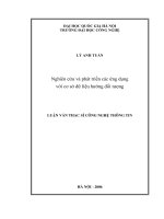Nghiên cứu và phát triển các ứng dụng với cơ sở dữ liệu hướng đối tượng