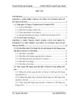 Một số giải pháp nâng cao chất lượng cung cấp dịch vụ Internet và viễn thông tại Công ty Cổ phần bán lẻ kỹ thuật số FPT