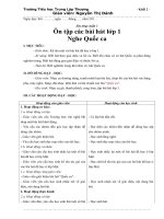 Giáo án: Âm nhạc tuần 1 Ôn tập các bài hát lớp 1 Nghe Quốc ca