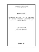 Về một mô hình CSDL quan hệ với thông tin không chắc chắn dạng ngôn ngữ gần tự nhiên