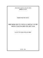 Hiệp định TBT của WTO và những vấn đề pháp lý đặt ra đối với Việt Nam