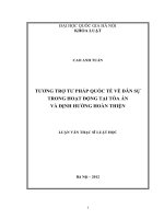 Tương trợ tư pháp quốc tế về dân sự trong hoạt động tại Tòa án và định hướng hoàn thiện