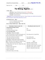 Giáo án: Rèn Luyện từ và câu tuần 1 Từ Đồng Nghĩa  (tiết 1)