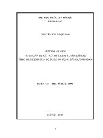 Một số vấn đề về chuẩn bị xét xử sơ thẩm vụ án dân sự theo quy định của bộ luật tố tụng dân sự năm 2004