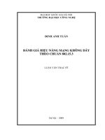 Đánh giá hiệu năng mạng không dây theo chuẩn