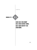 Module TH 11  Giáo dục HS khiếm thính, HS khuyết tật vận động