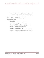 Đồ án máy công cụ máy phay ngang