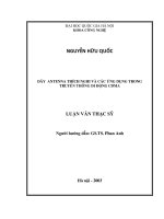 Dãy Antenna thích nghi và các ứng dụng trong truyền thông di động CDMA