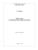 Tổng luận về lớp bài toán thiết kế mạng