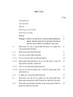 Những vấn đề lý luận và thực tiễn về quyết định hình phạt trong trường hợp chuẩn bị phạm tội, phạm tội chưa đạt theo luật hình sự Việt Nam