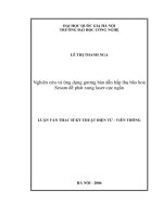 Nghiên cứu và ứng dụng gương bán dẫn hấp thụ bão hoà Sesam để phát xung laser cực ngắn