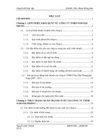 Quản trị sản xuất tại công ty TNHH Nam Đại Phong - thực trạng và giải pháp hoàn thiện