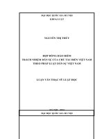 Hợp đồng bảo hiểm trách nhiệm dân sự của chủ tàu biển Việt Nam trong pháp luật dân sự Việt Nam