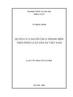 Quyền của người chưa thành niên theo pháp luật dân sự Việt Nam