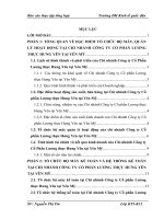 Tổ chức bộ máy kế toán và hệ thống kế toán tại chi nhánh công ty cổ phần lương thực hưng yên tại yên mỹ