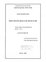 Phép chuyển dịch lược đồ quan hệ