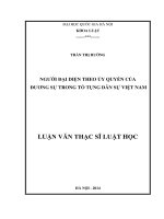 Người đại diện theo ủy quyền của đương sự trong tố tụng dân sự Việt Nam