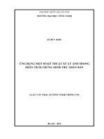 Ứng dụng một số kỹ thuật xử lý ảnh trong phân tích chứng minh thư nhân dân