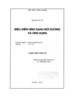 Biểu diễn hình dạng bởi xương và ứng dụng