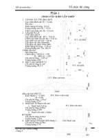 Tổ chức thi công nhà máy công nghiệp một tầng, móng thường chôn sâu 1,5m đến 1,8mgoomf 2 bậc đế móng và cổ móng.DOC