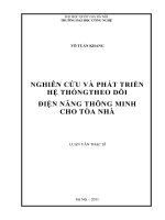 Nghiên cứu và phát triển hệ thống theo dõi điện năng thông minh cho tòa nhà