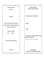 Vấn đề về công nhận và thi hành tại Việt Nam bản án, quyết định dân sự của tòa án nước ngoài