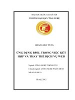 Ứng dụng BPEL trong việc kết hợp và thay thế dịch vụ web