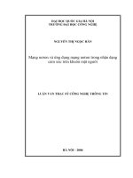 Mạng nơron và ứng dụng mạng nơron trong nhận dạng cảm xúc trên khuôn mặt người