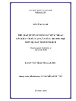 Thế chấp quyền sử dụng đất ở và tài sản gắn liền với đất tại ngân hàng thương mại trên địa bàn thành phố Huế