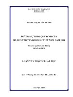 Đương sự theo quy định của Bộ luật tố tụng dân sự năm 2004
