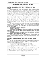 Tổ chức thi công nhà công nghiệp 1 tầng 3 nhịp, mỗi nhịp 18m, có 15 bước, mỗi bước cột 6m, cao trình đỉnh cột 12,6m, mặt bằng xây dựng 4860m2, bố trí khe nún ở giữa.DOC