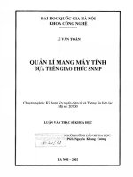 Quản lý mạng máy tính dựa trên giao thức SNMP