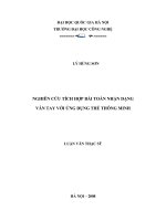 Nghiên cứu tích hợp bài toán nhận dạng vân tay với ứng dụng thẻ thông minh
