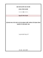 Dự báo nhu cầu dịch vụ cho mạng viễn thông sử dụng công nghệ trí tuệ nhân tạo