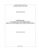 Mô hình hóa giao diện của các thành phần trong các hệ thống dựa trên thành phần
