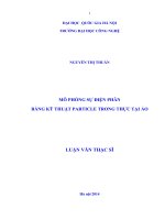 Mô phỏng sự điện phân bằng kĩ thuật Particle trong thực tại ảo
