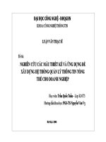 Nghiên cứu các mẫu thiết kế và ứng dụng để xây dựng hệ thống quản lý thông tin tổng thể cho doanh nghiệp