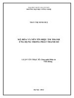 Mã hóa và nén tín hiệu âm thanh ứng dụng trong phát thanh số