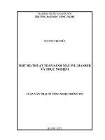 Một họ thuật toán sánh mẫu Wu-Manber và thực nghiệm