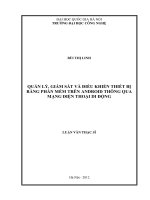 Quản lý, giám sát và điều khiển thiết bị bằng phần mềm trên Android thông qua mạng điện thoại di động
