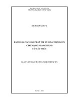 Đánh giá các giải pháp tối ưu hóa Topology cho mạng ngang hàng có cấu trúc