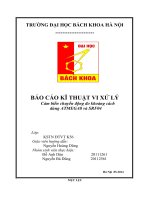 Cảm biến chuyển động đo khoảng cách dùng ATMEGA8 và SRF04