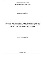 Một số phương pháp mã hóa lượng tử và mô phỏng trên máy tính