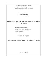 Nghiên cứu phương pháp xây dựng mô hình tự động