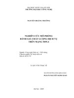 Nghiên cứu mô phỏng đánh giá chất lượng dịch vụ trên mạng MPLS