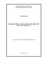 framework và ứng dụng cho một lớp bài toán quản lý (2)